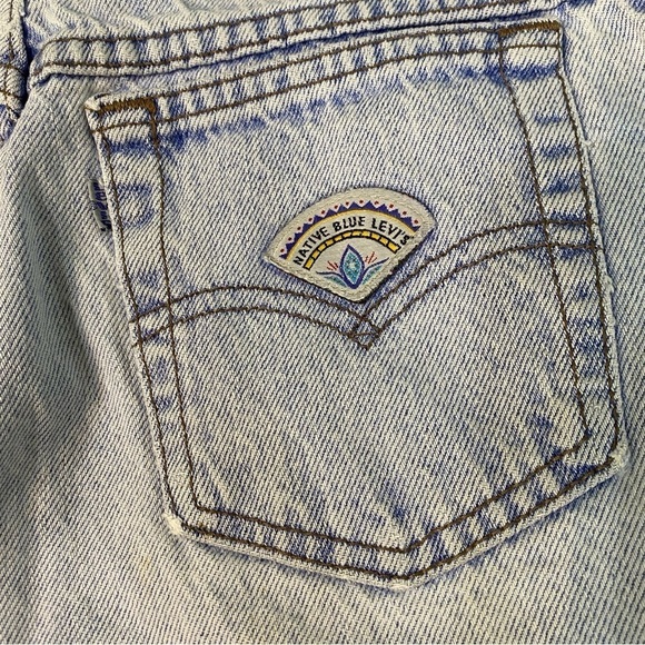*RARE* VTG 70s Levi’s Native Blue Acid Wash High Waisted Denim Jeans Size 11 - Picture 6 of 15